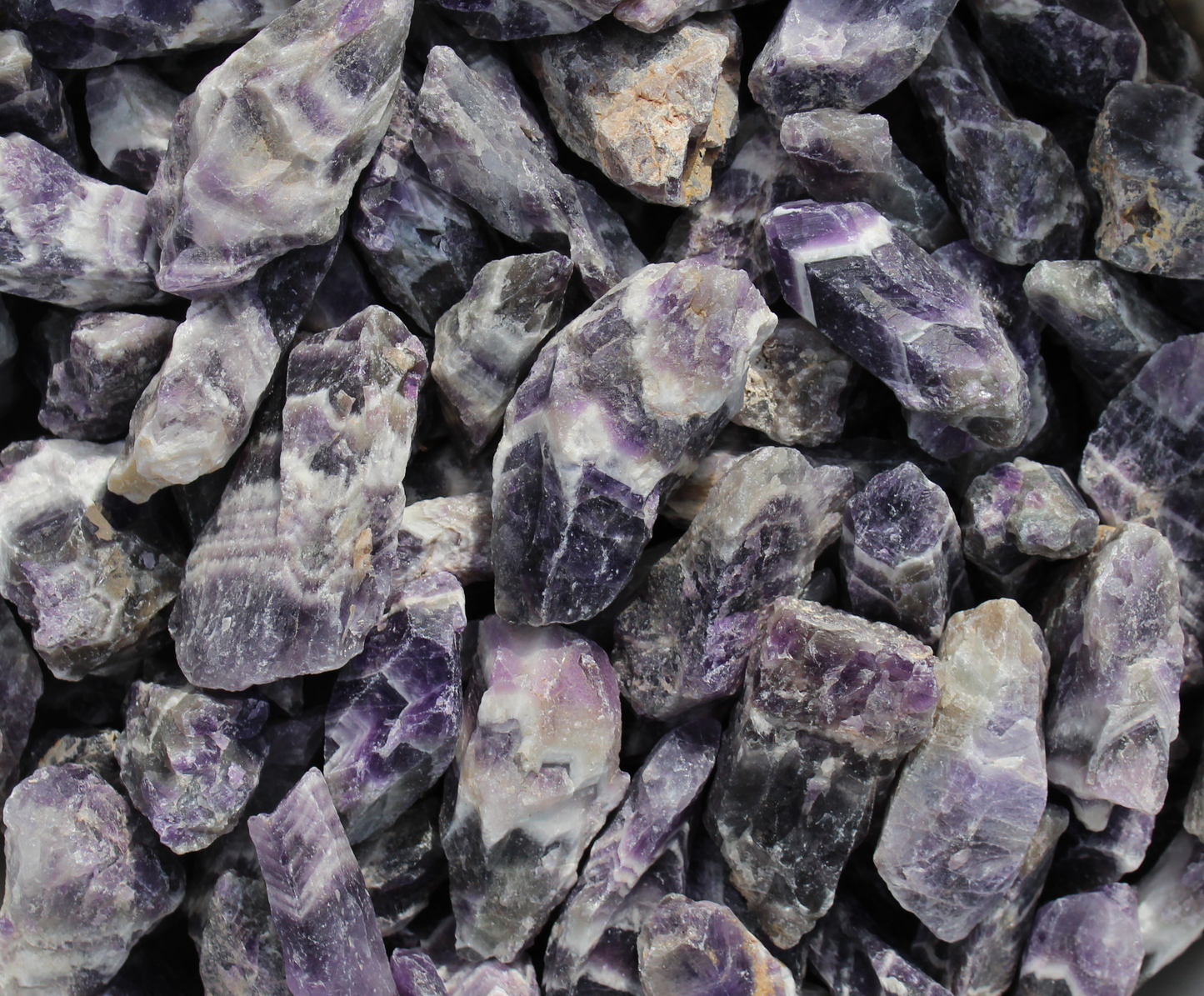 Chevron Amethyst | Large Tumbling Rough Rocks | 2" - 3.5" Raw Crystals