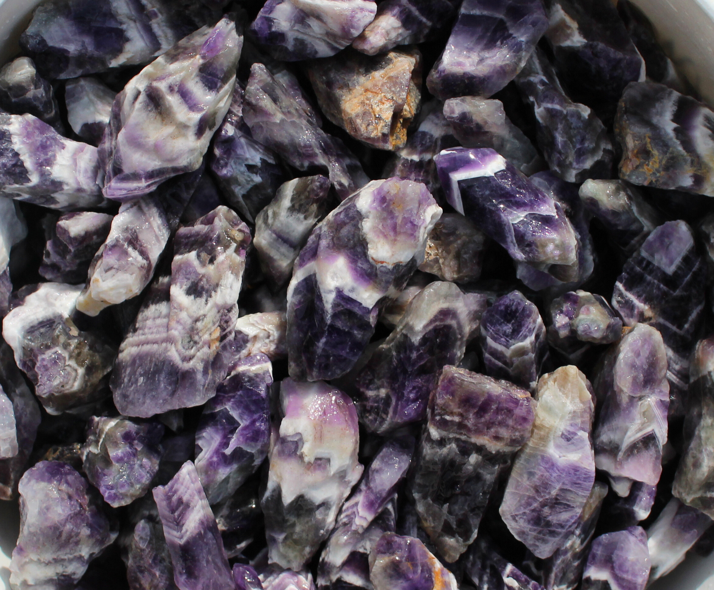 Chevron Amethyst | Large Tumbling Rough Rocks | 2" - 3.5" Raw Crystals