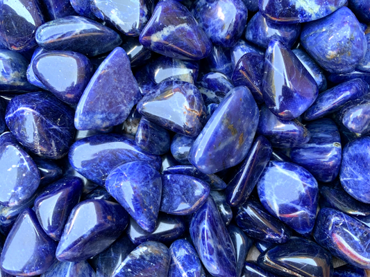 Blue Sodalite Tumbled Stones | Premium Crystals for Collection, Home Decor or Art