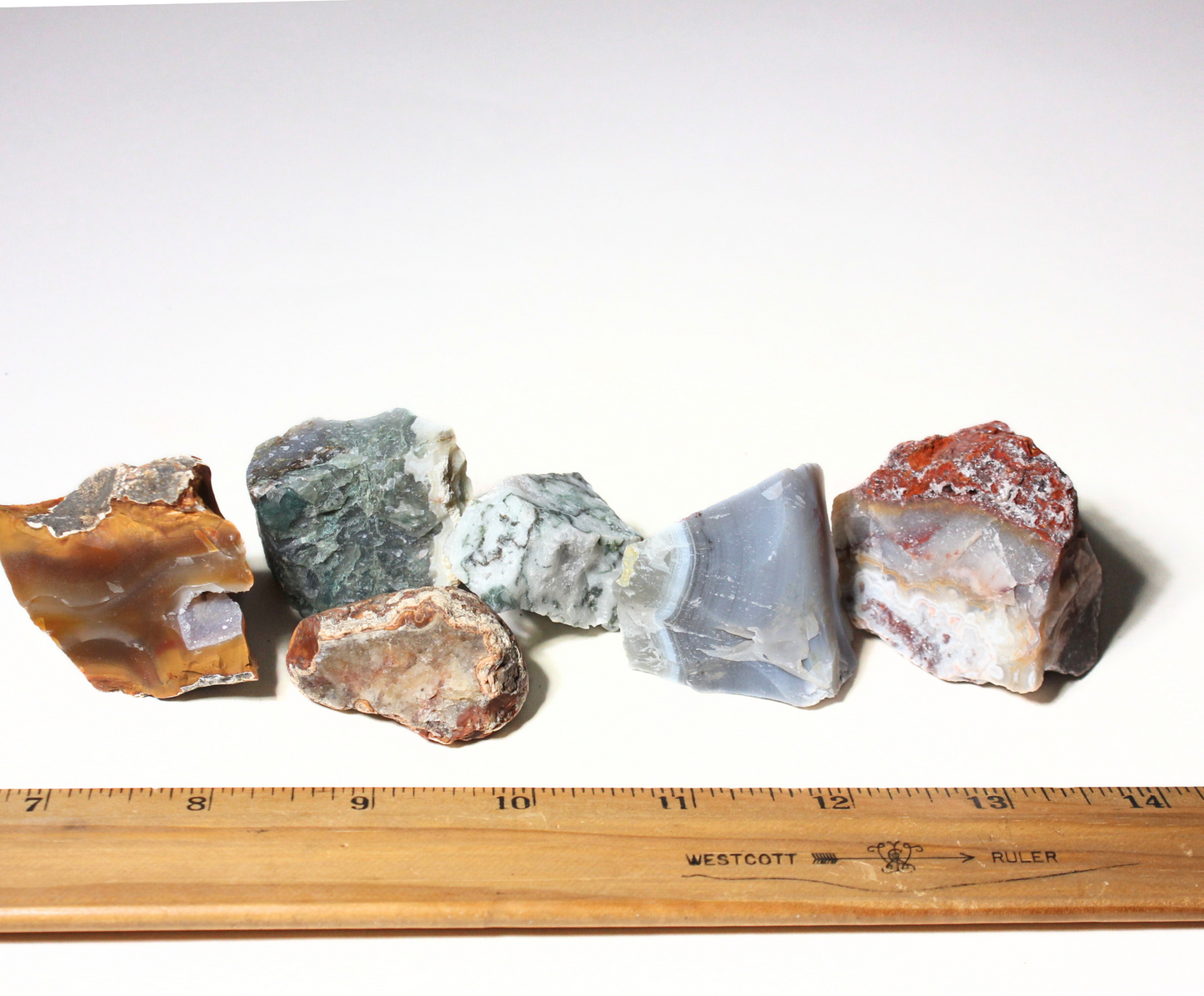 Agate Mix | Tumbling Rough Rocks from Mexico, Brazil, South Africa, India | Raw Crystals