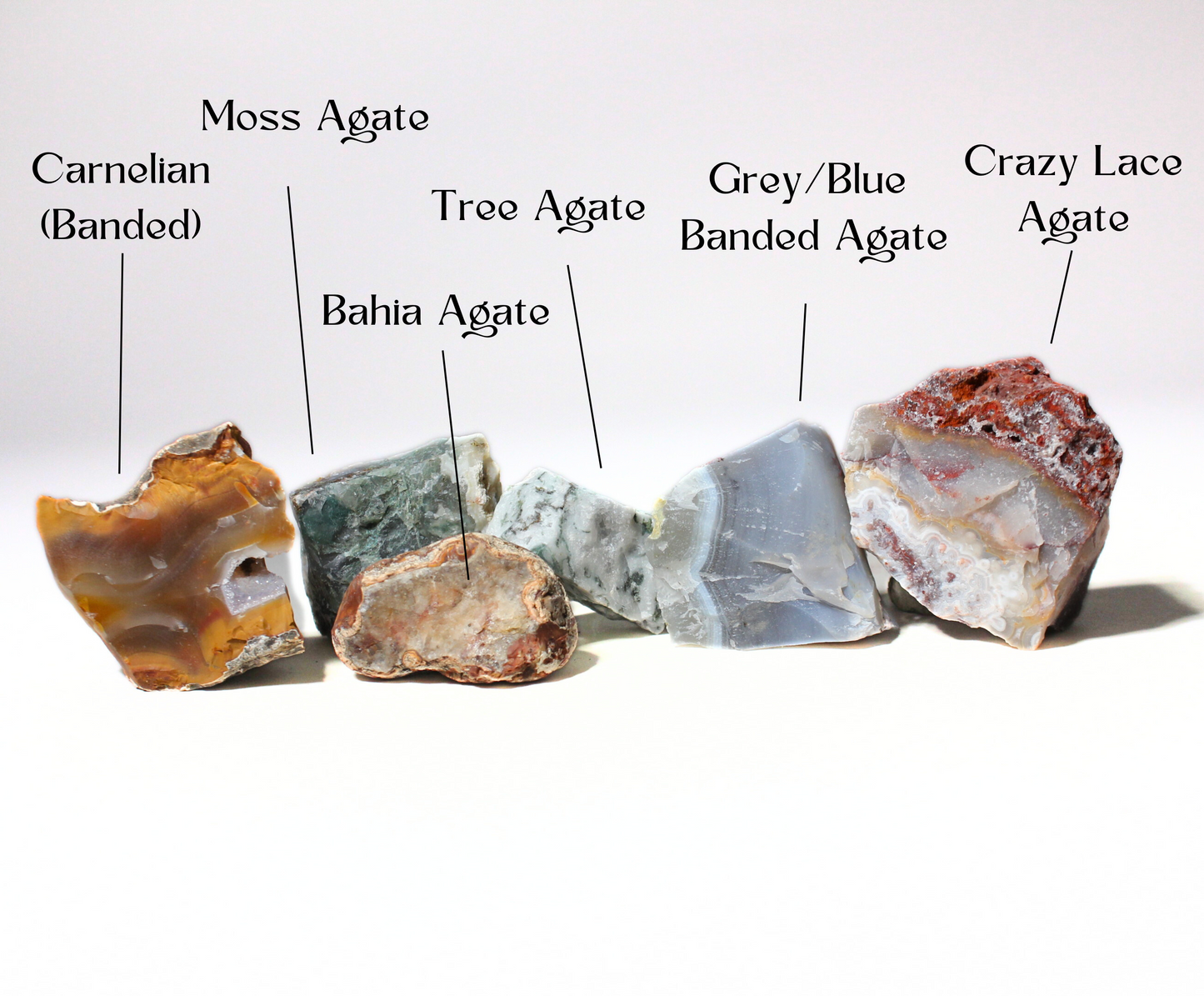 Agate Mix | Tumbling Rough Rocks from Mexico, Brazil, South Africa, India | Raw Crystals