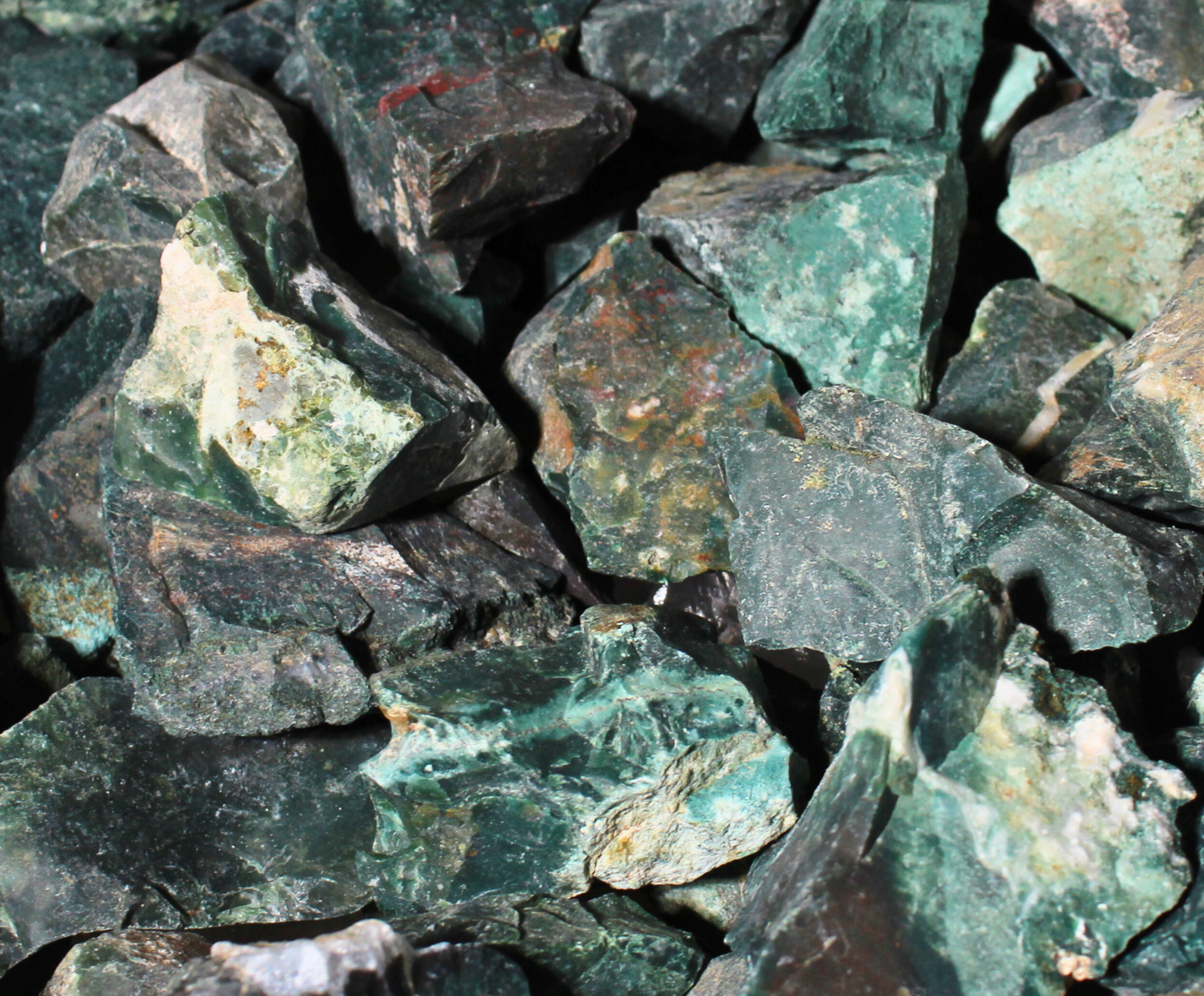 Green Bloodstone | Tumbling Rough