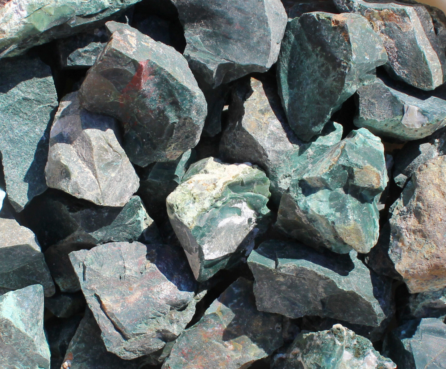 Green Bloodstone | Tumbling Rough