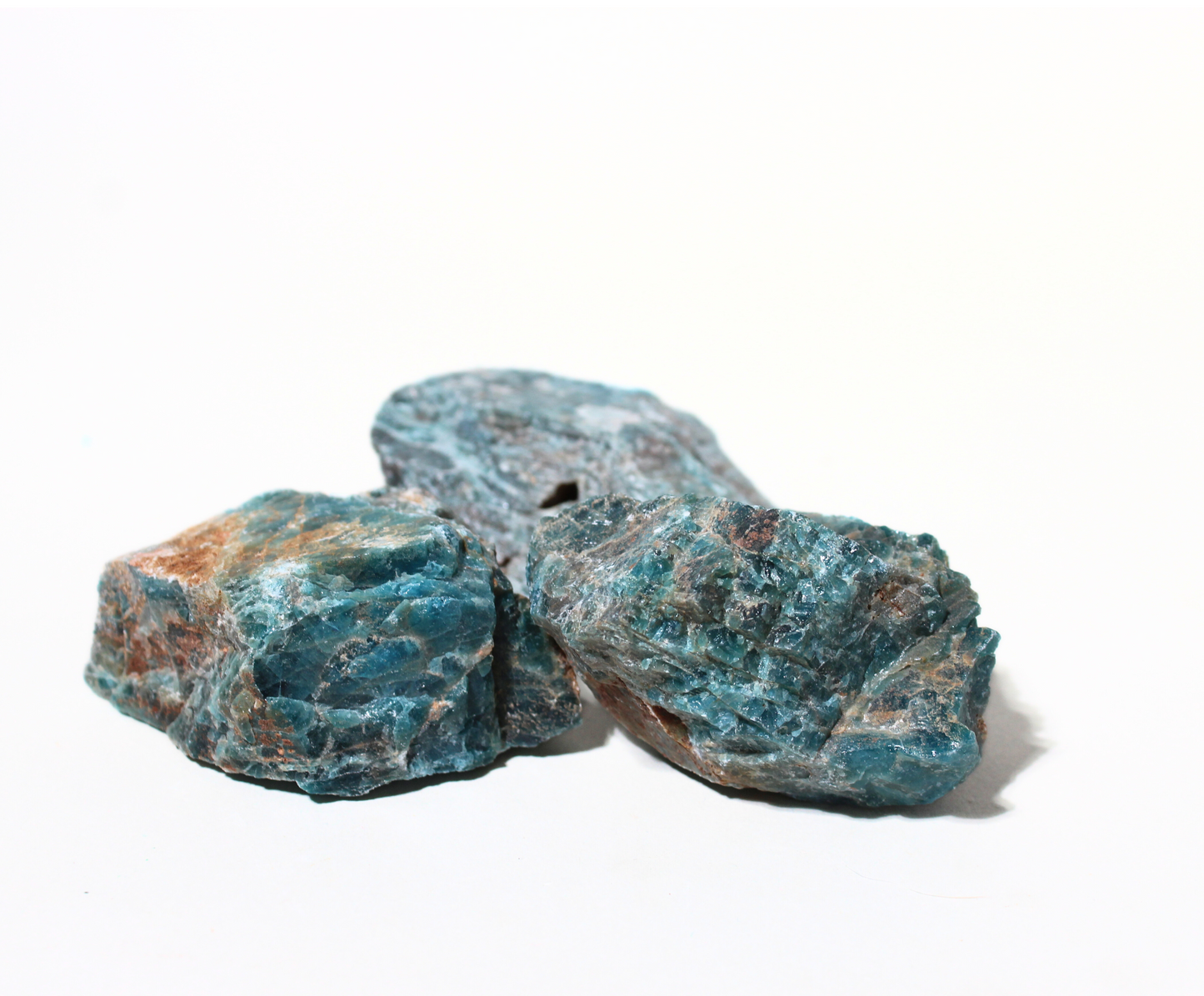 Blue Apatite | Large Tumbling Rough Rocks | 2" - 3" Raw Crystals