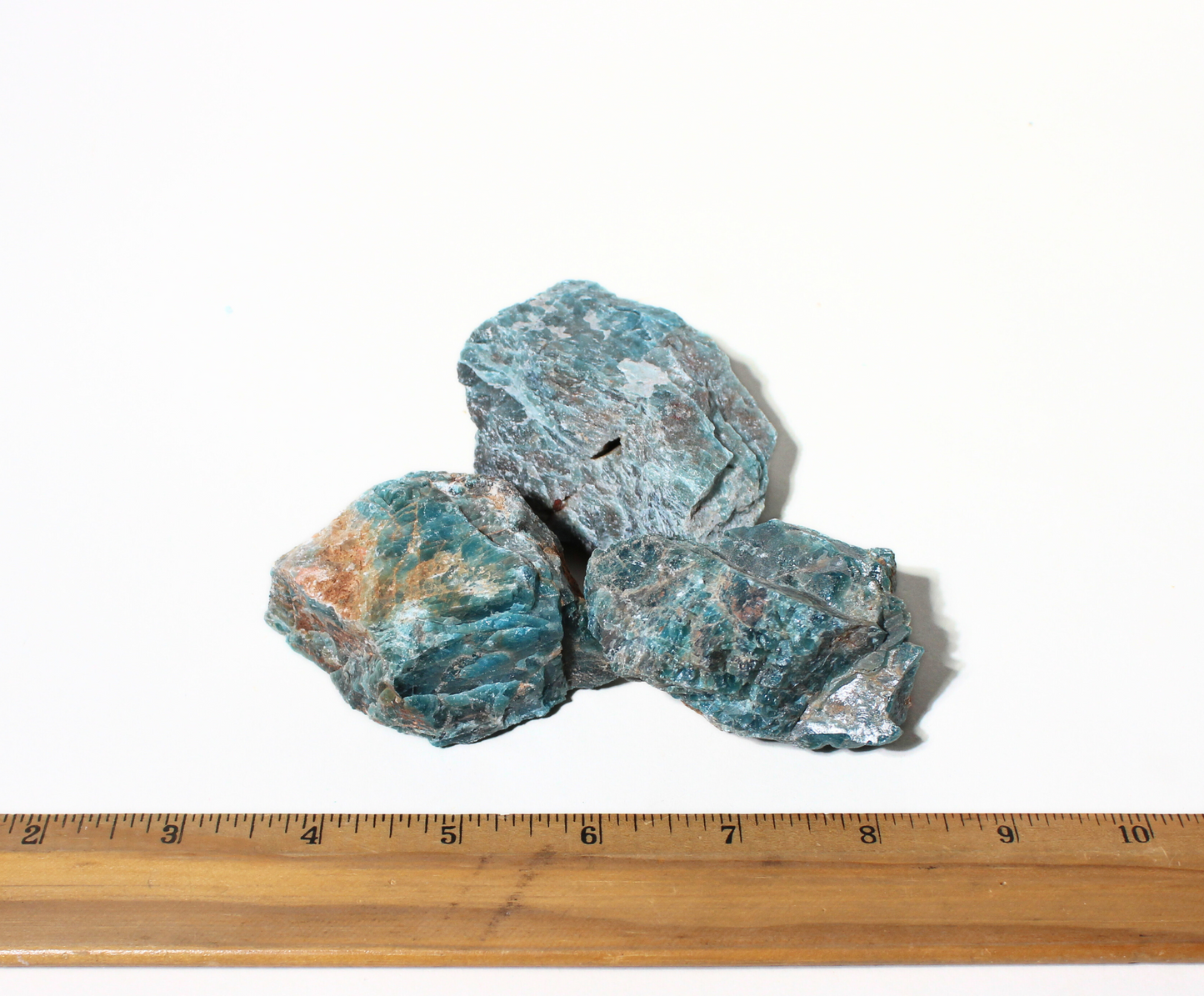Blue Apatite | Large Tumbling Rough Rocks | 2" - 3" Raw Crystals