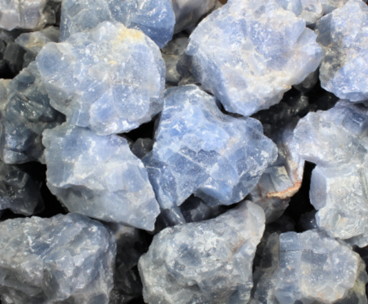 Blue Calcite | Tumbling Rough