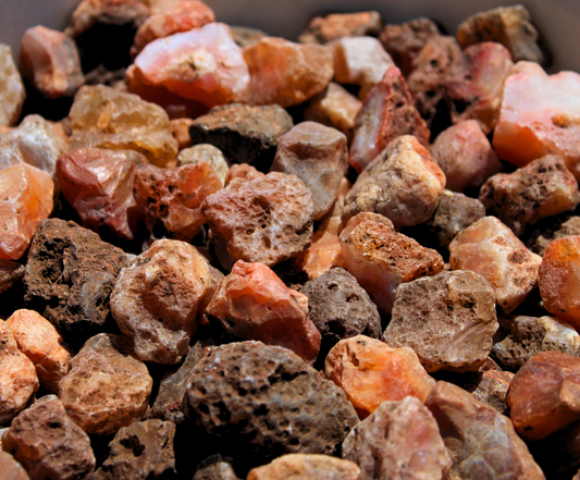Carnelian | Tumbling Rough | Brazil