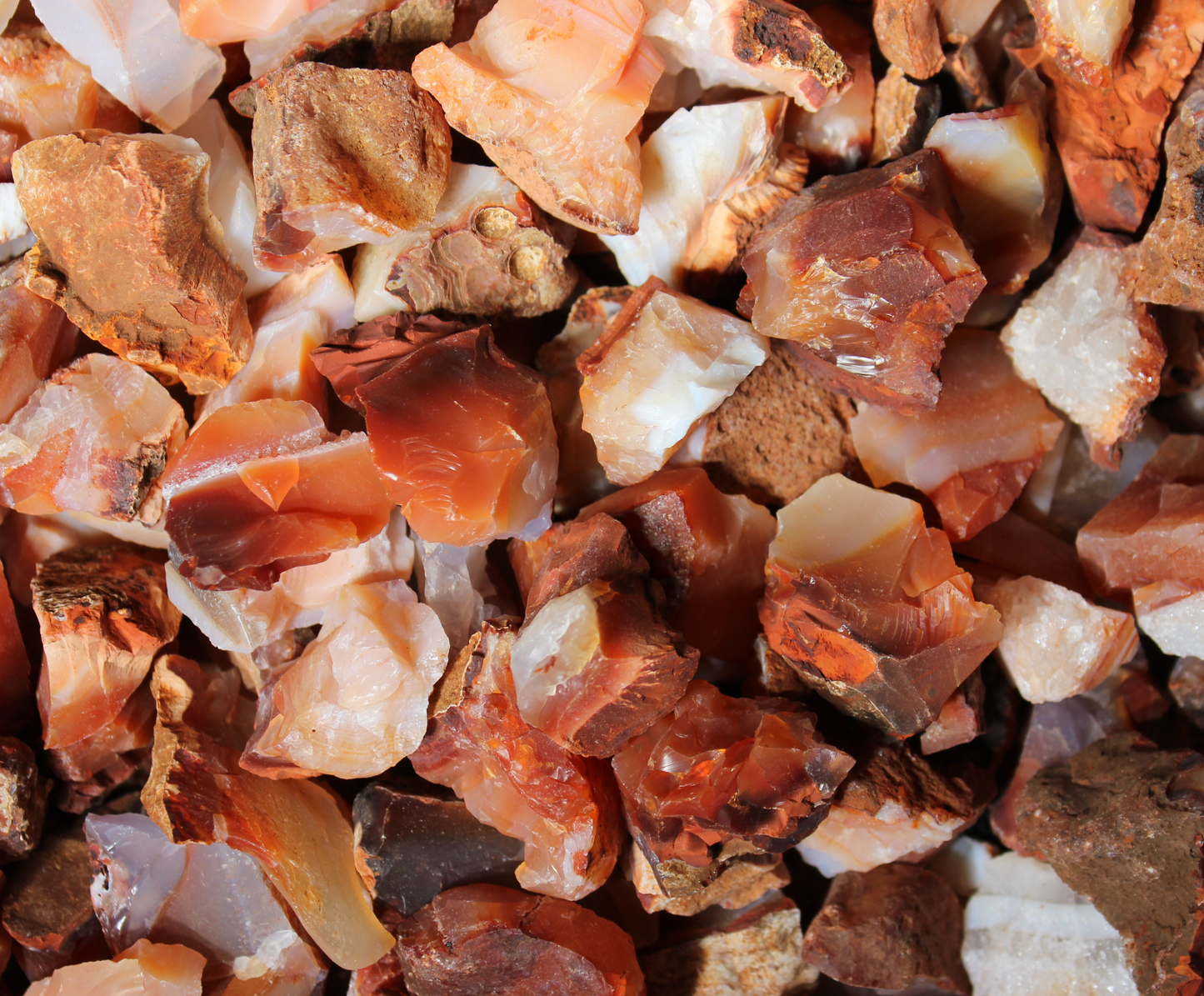 Carnelian | Small: 0.75" - 1.25" | Raw Crystals from Madagascar | Rough Rock