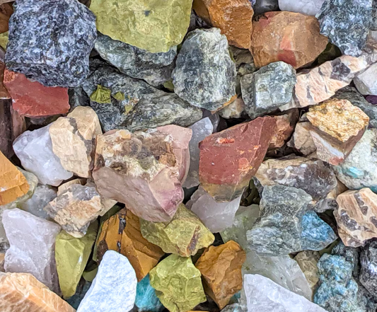 Clearance Lot of Mixed Crystals  | Bulk Wholesale Tumbling Rough Rocks