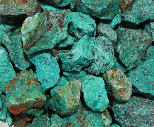 Chrysocolla from Peru | Tumbling Rough
