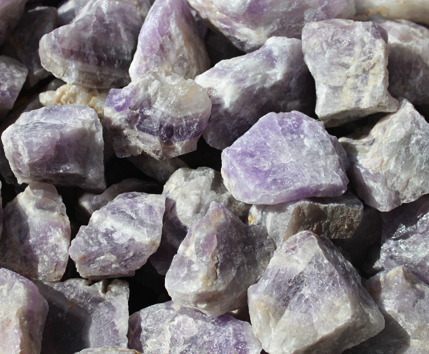 Amethyst from Madagascar| Large Rough Rocks for Tumbling | Size: 1.5" - 2.5"