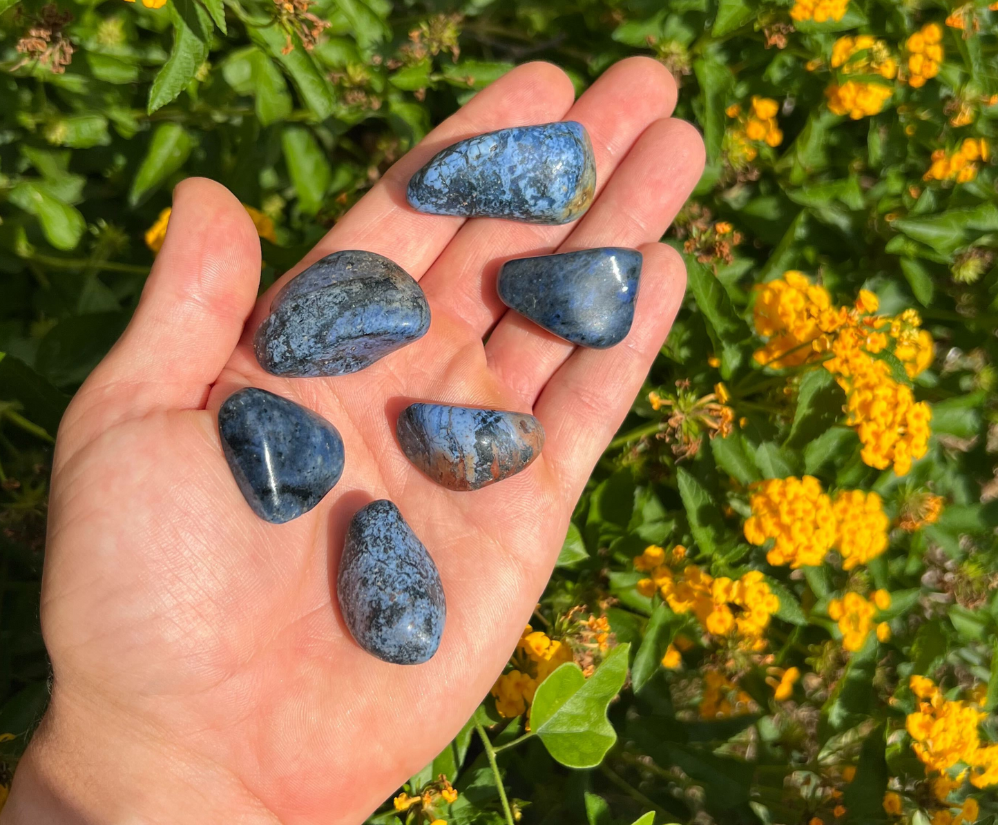 Dumortierite - Tumbled Gemstones from South Africa