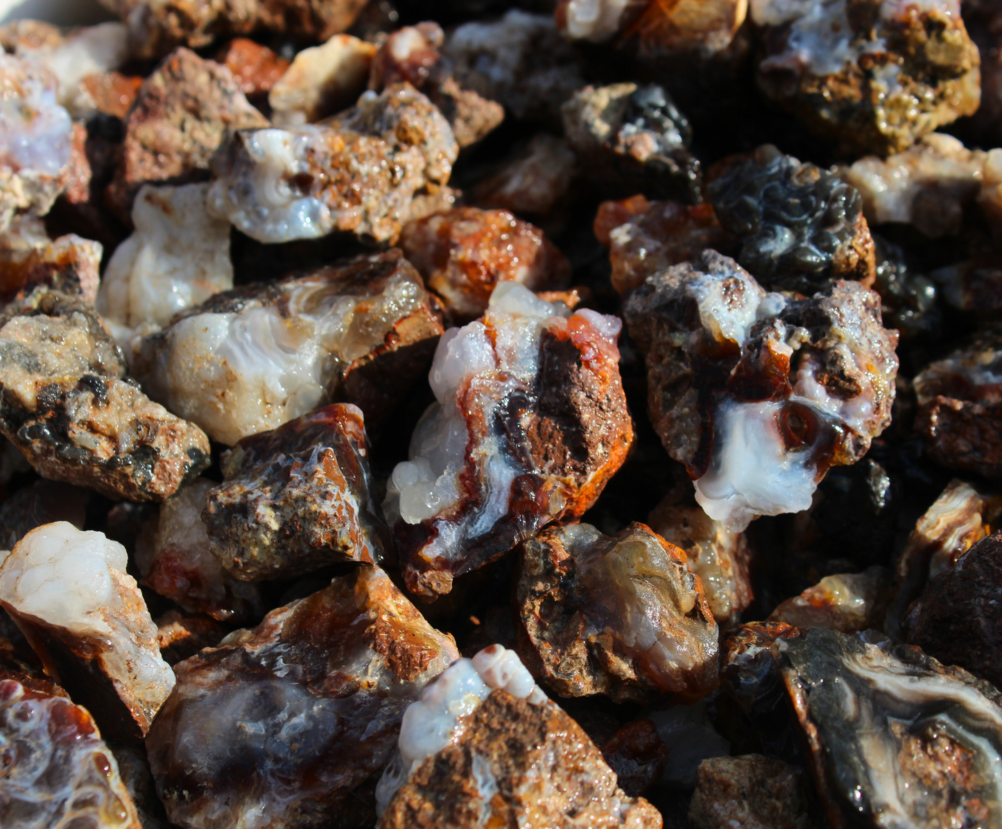 Fire Agate | Tumbling Rough