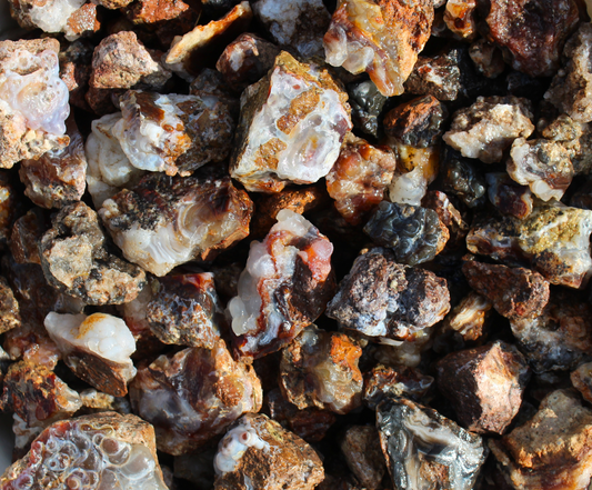 Fire Agate | Tumbling and Hand Polishing Rough