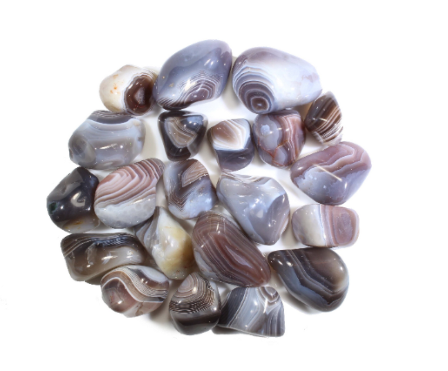 Gray Botswana Agate SM 0.5" - 1" - Tumbled Gemstones