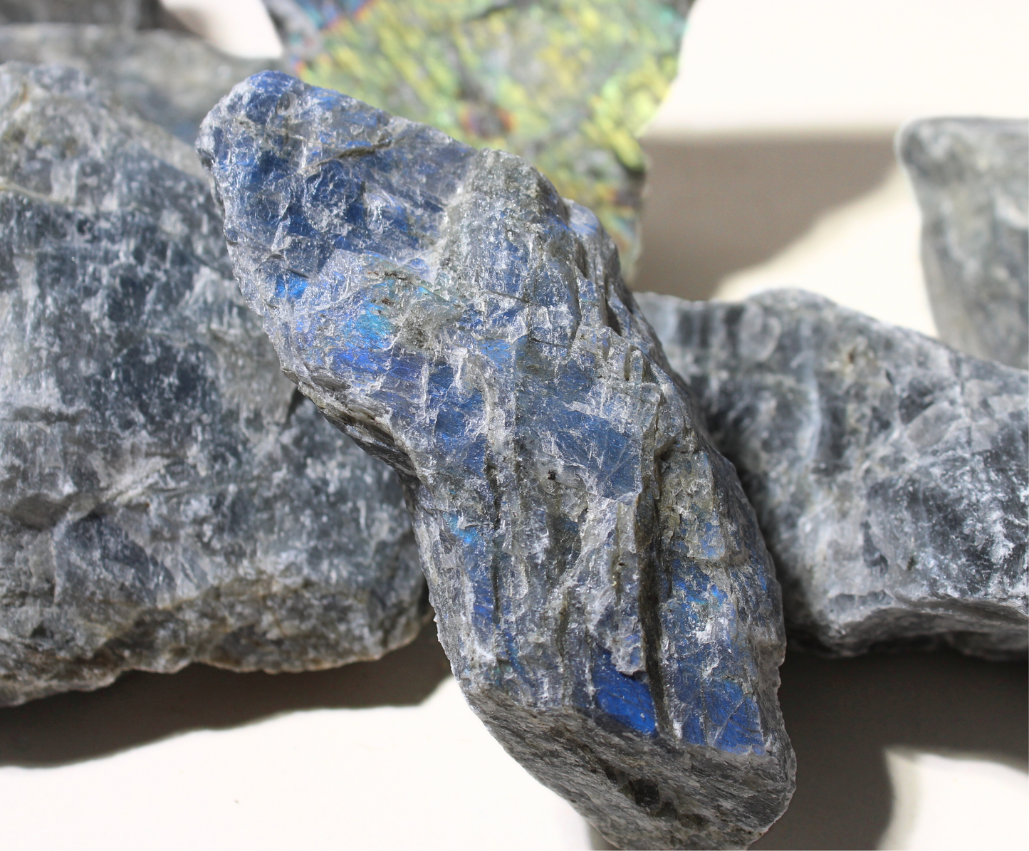 Labradorite | X-Large Rough Rock from Madagascar | 3" - 5" Raw Crystals