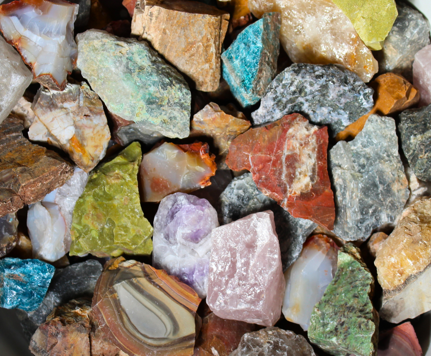 Madagascar Mix | Large Tumbling Rough Rock | 2" - 3 Raw Crystals