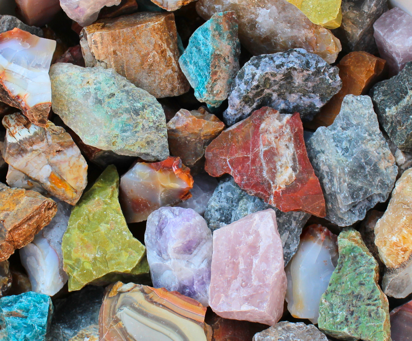Madagascar Mix | Large Tumbling Rough Rock | 2" - 3 Raw Crystals