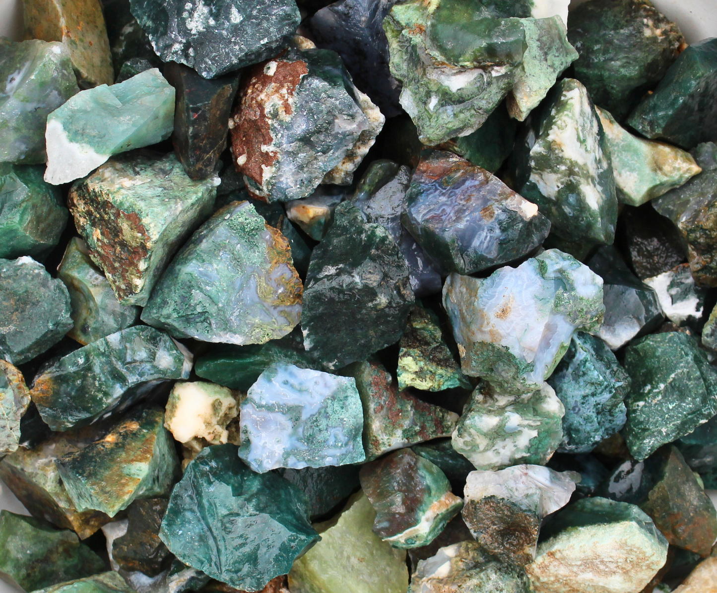 Moss Agate | Tumbling Rough