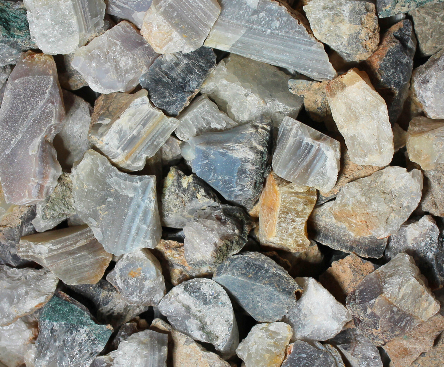 Natural Quartz and Chalcedony | Tumbling Rough