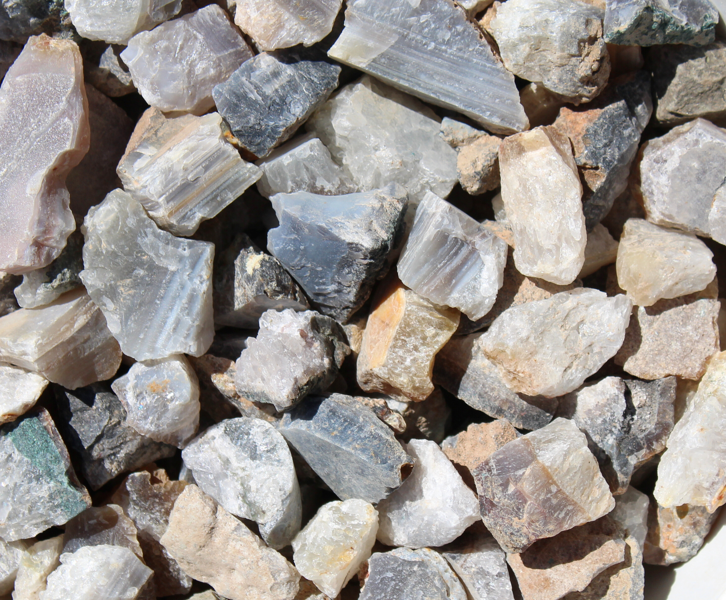 Natural Quartz and Chalcedony | Tumbling Rough