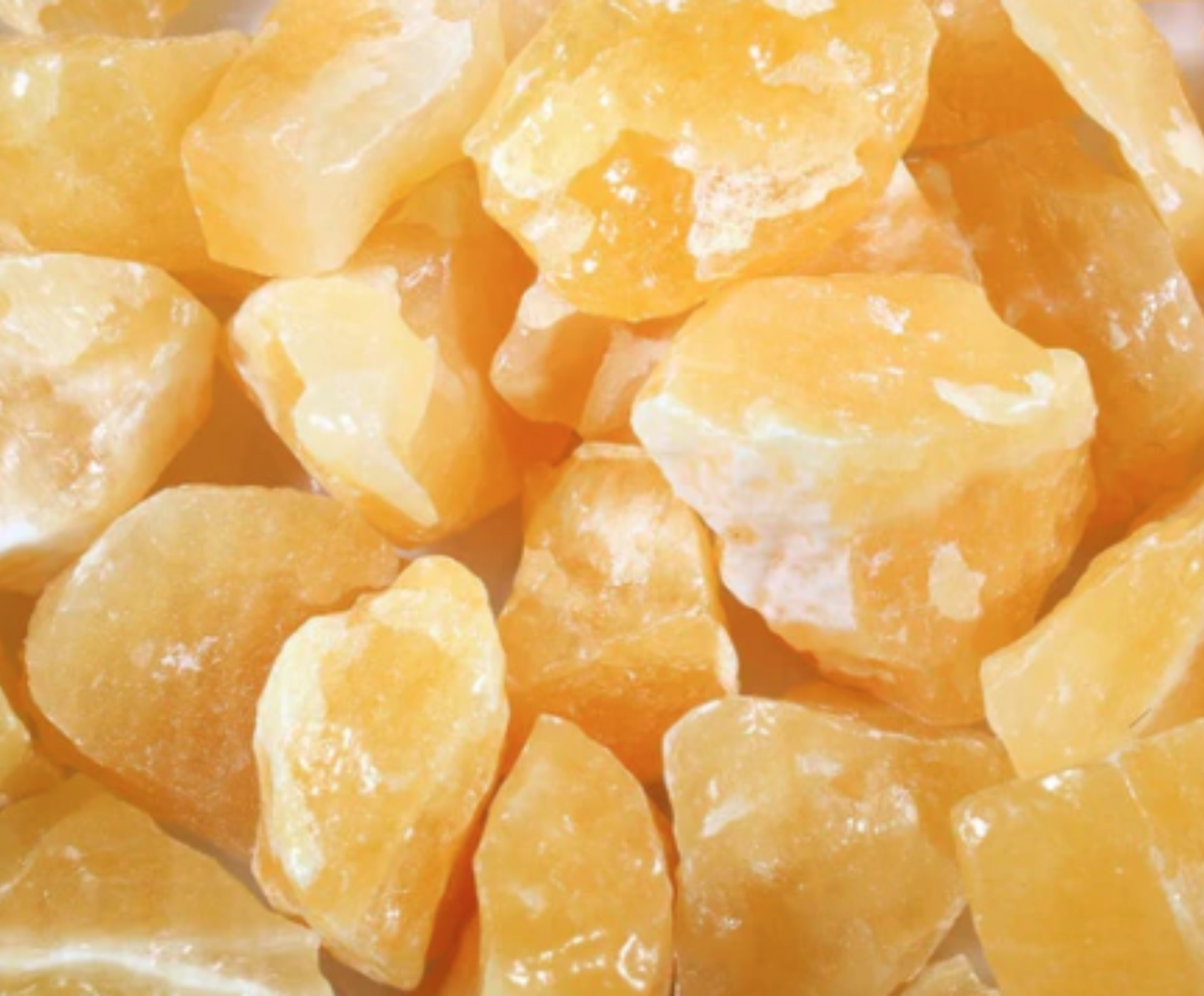 Orange Calcite | Tumbling Rough