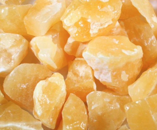 Orange Calcite | Tumbling Rough