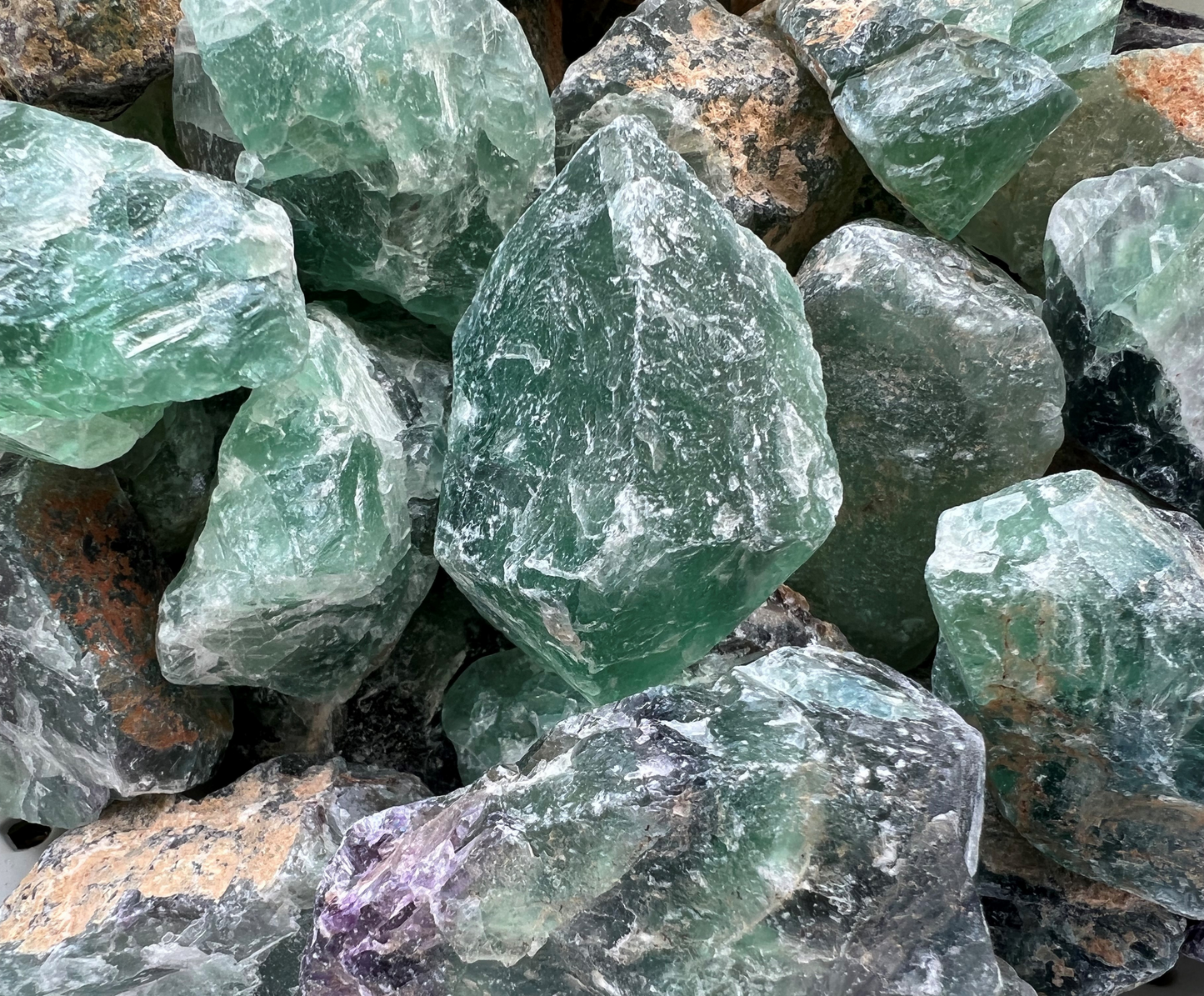Rainbow Fluorite | Tumbling Rough