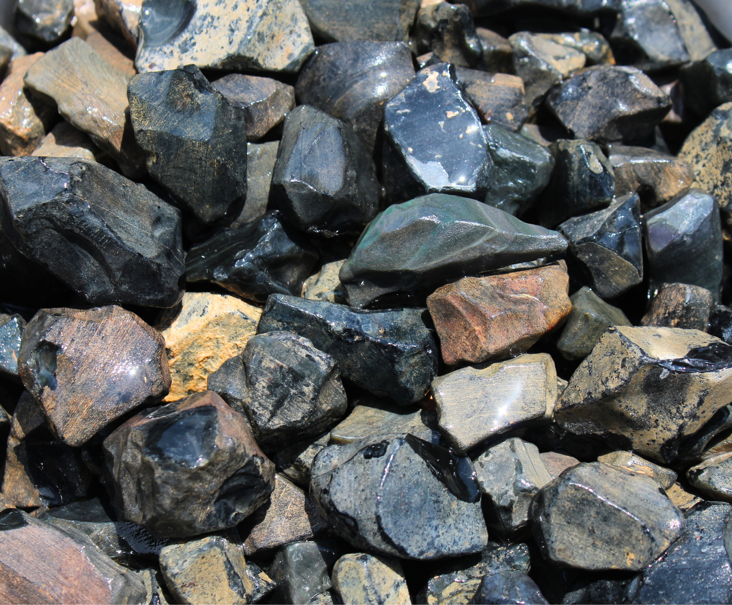 Rainbow Obsidian "Natural Grade" | Tumbling Rough