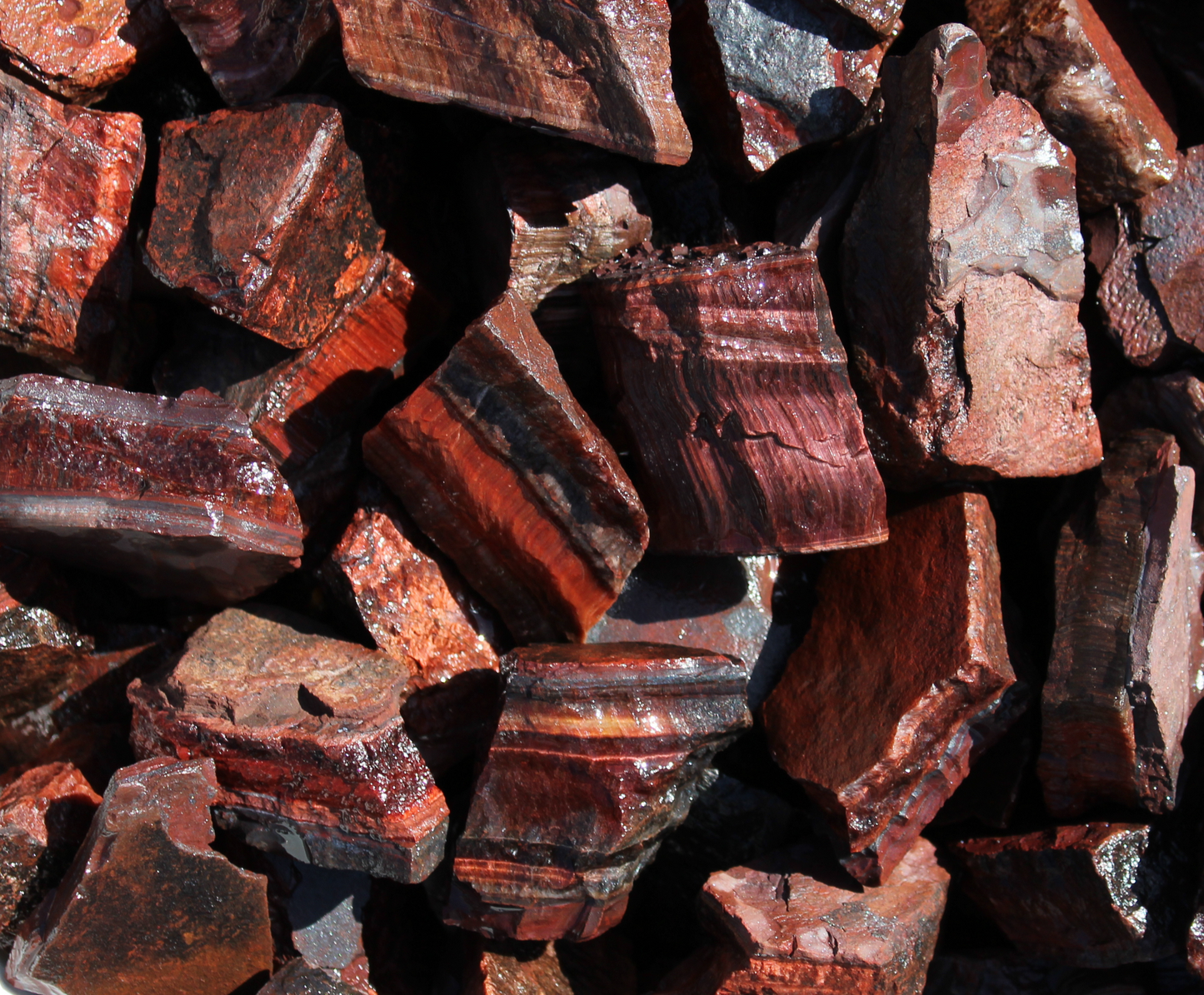 Red Tiger's Eye | Tumbling Rough