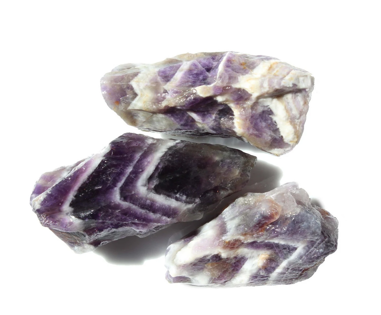 Chevron Amethyst | Tumbling Rough