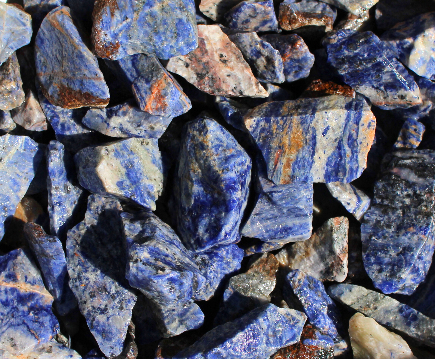 Sodalite "Granite" | Tumbling Rough