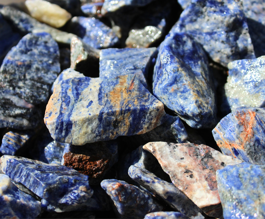Sodalite "Granite" | Tumbling Rough