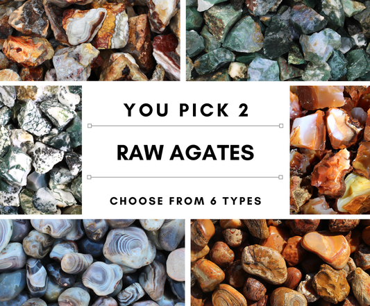 You Pick 2 | 2 LBs Raw Agates