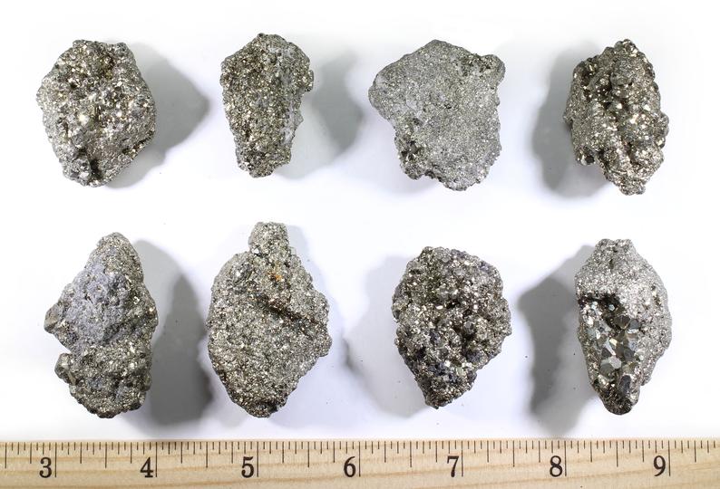 Pyrite Clusters | 1" to 2" Raw Crystal "Sparkling" Clusters from Peru