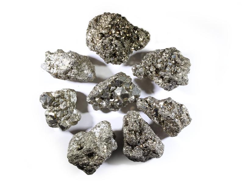 Pyrite Clusters | 1" to 2" Raw Crystal "Sparkling" Clusters from Peru