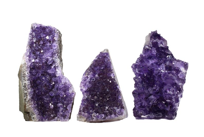 Standing Amethyst Cluster "A" Grade with Cut Base