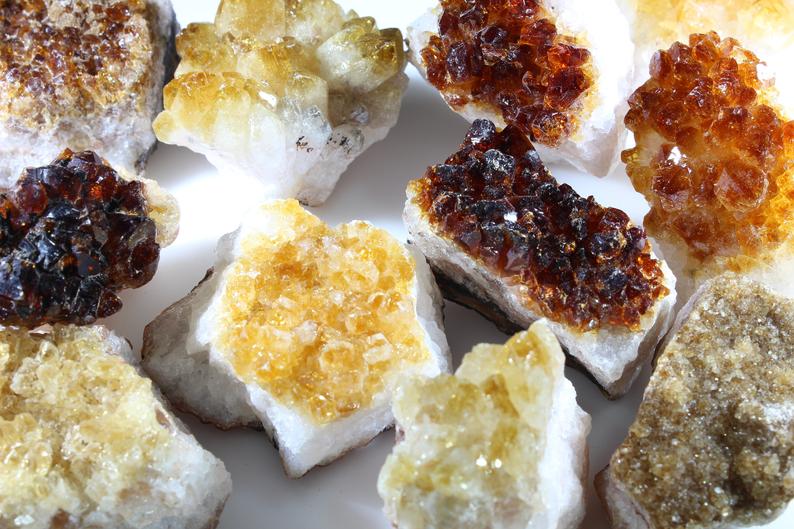 Citrine Crystal Clusters 1"-3" | Citrine Raw Quartz