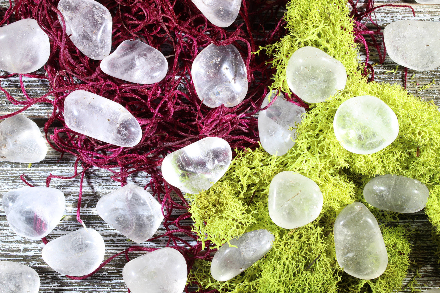 Clear Quartz Tumbled Gemstones