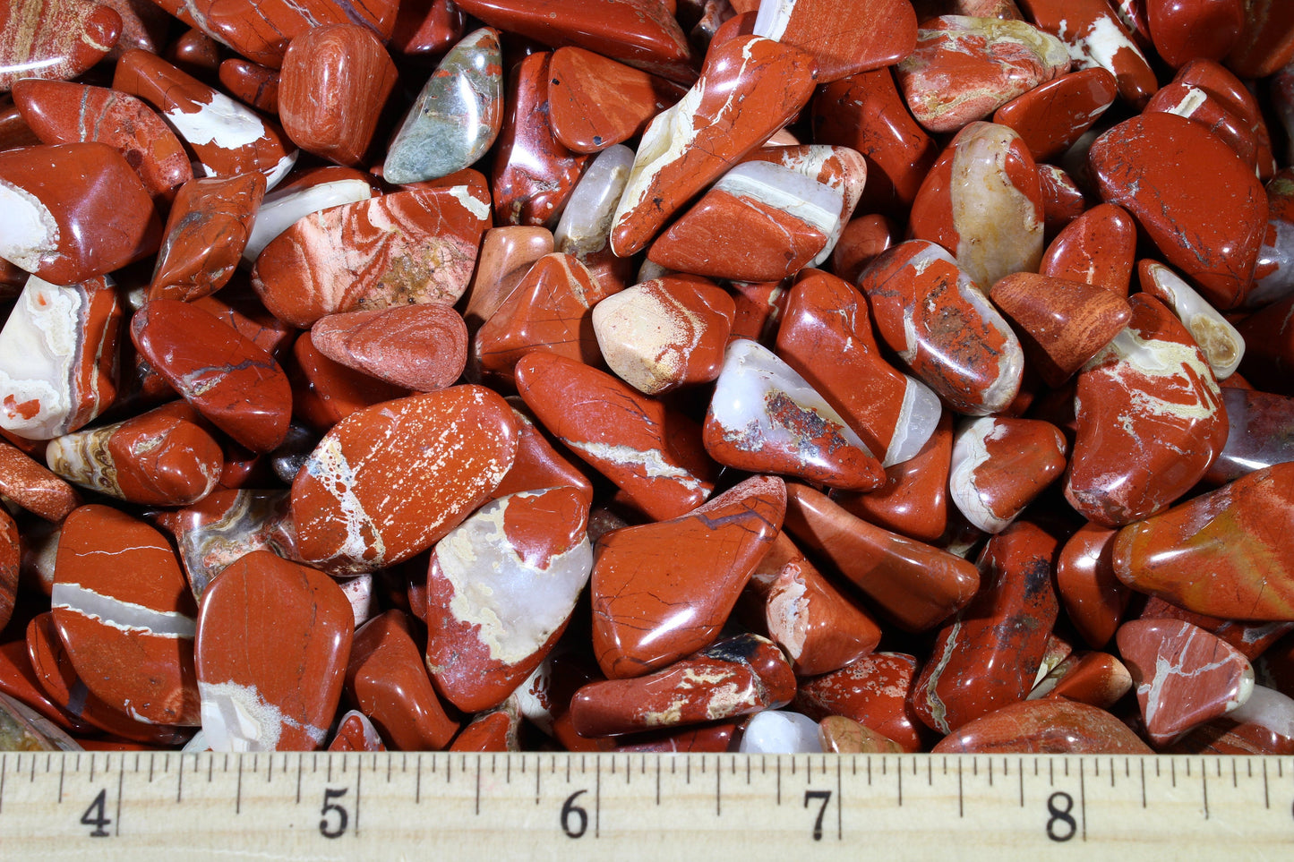 Red Jasper Tumbled Stones - Natural Red Jasper