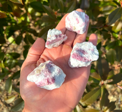 Pink Tourmaline | Raw Clusters from Brazil | Home Decor and Craft Materials