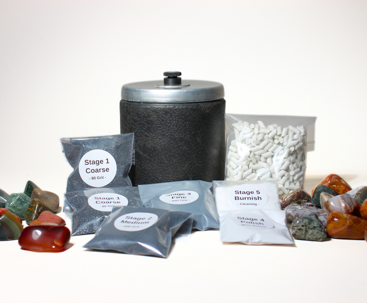 Refill Grit Kit |  3 LB Barrel Rock Tumbling Grit