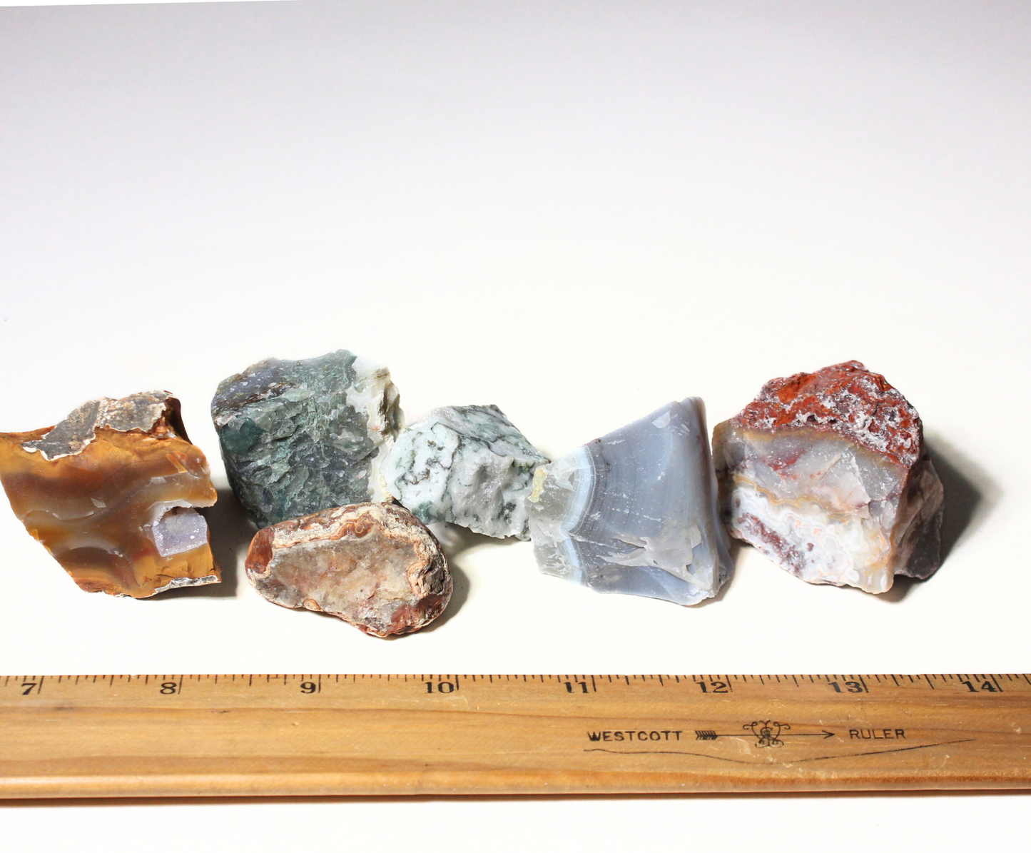 Agate Mix  | Tumbling Rough Rocks from Mexico, Brazil, South Africa, India | Raw Crystals