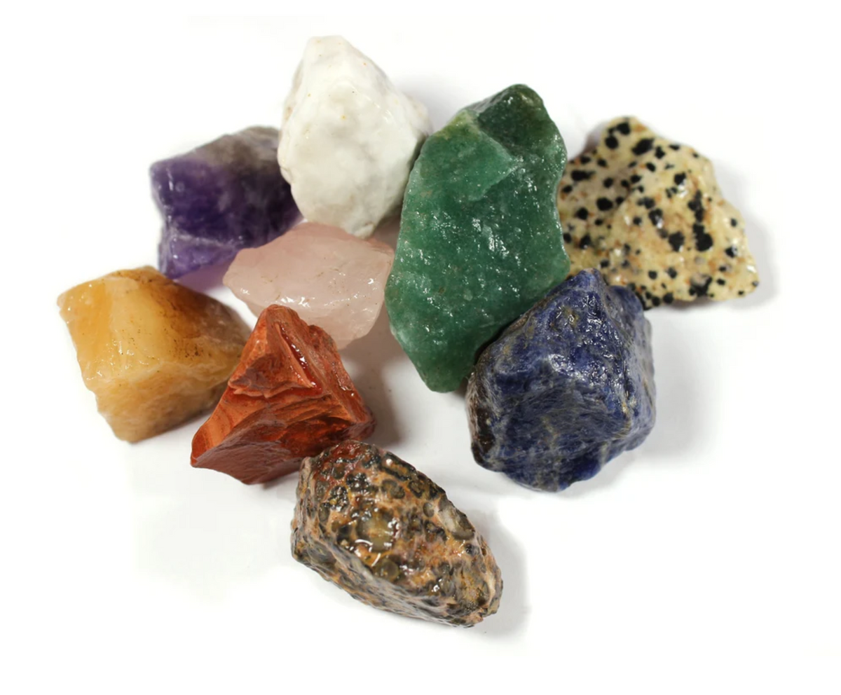 Solidate Rocks Raw Assorted Mix | Tumbling Rough Rock | Raw Crystals – ROCK AND TUMBLE