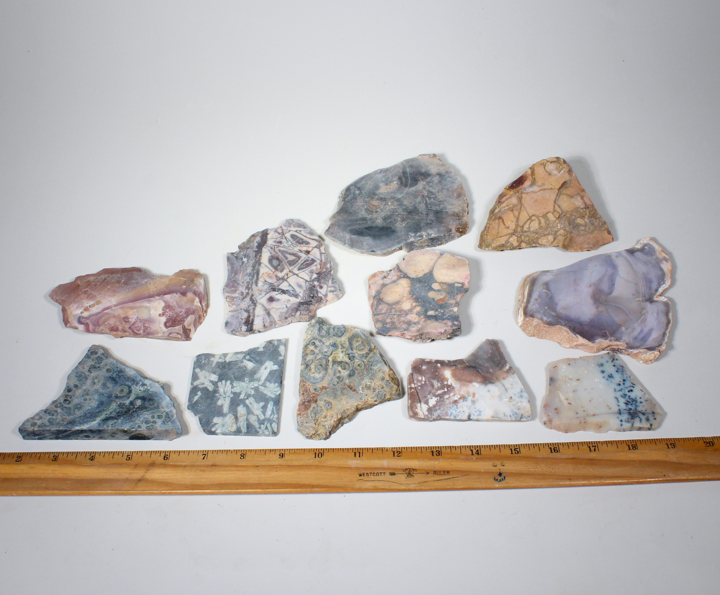 Assorted Slabs | Jasper, Rhyolite & Minerals | Lapidary Rough