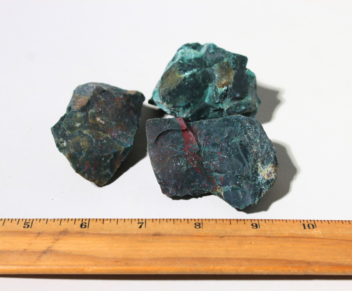 Green Bloodstone I Tumbling Rough Rocks from India I 1" - 2.5" Raw Crystals