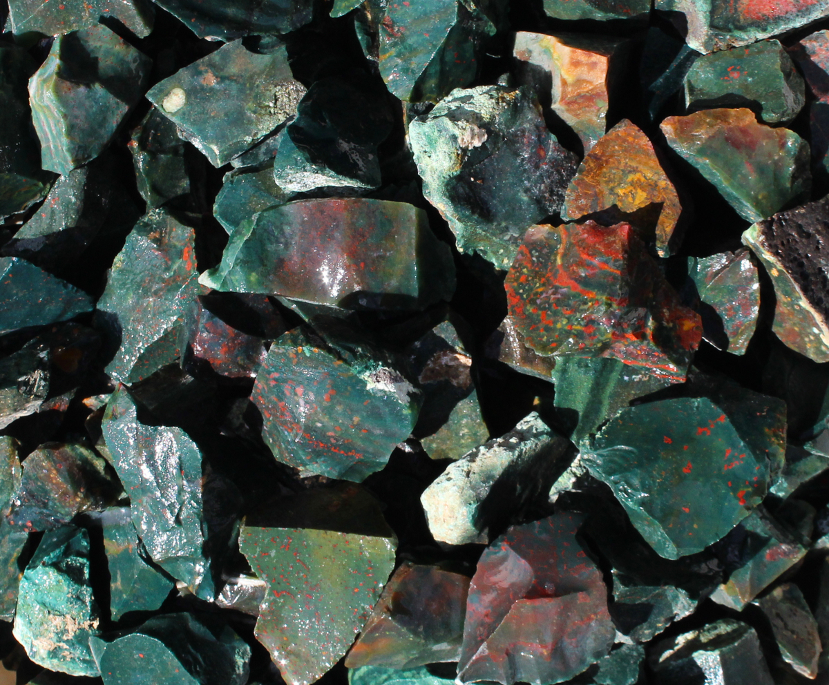 Bloodstone | South Africa | Tumbling Rough