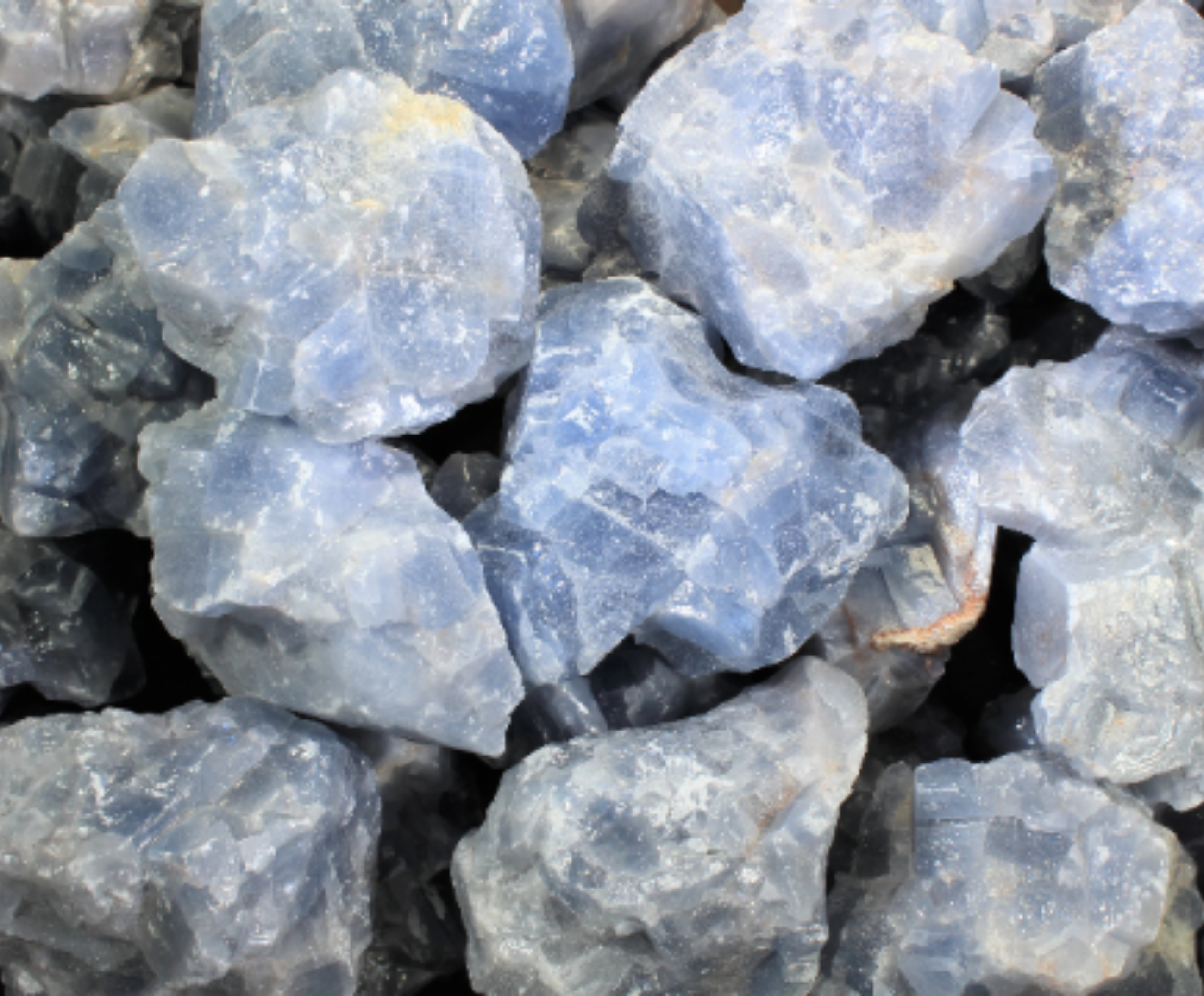 Blue Calcaite Rocks Blue Calcite | Tumbling Rough Rocks from Mexico | 1