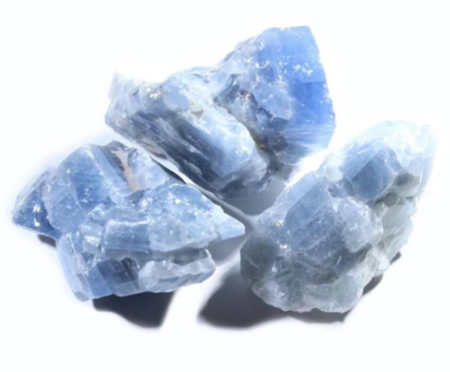 Blue Calcite Rough Rocks from Mexico | Raw Crystals