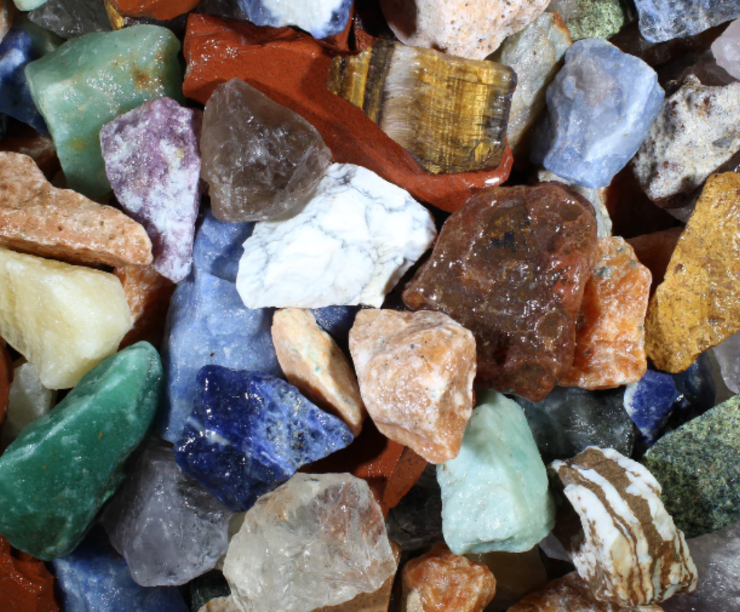 Rough Verses Rumbled Rocks Rock and Tumble - Rough Rocks, Tumbled Stones, Crystals & More! – ROCK ...